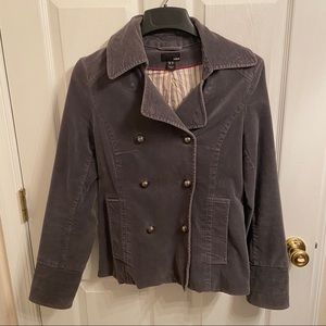 😀 H&M Gray Velveteen Jacket